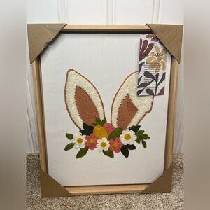 BP HOME Bunny Ear Floral Decor Wall Art woven artwork HOMESENSE